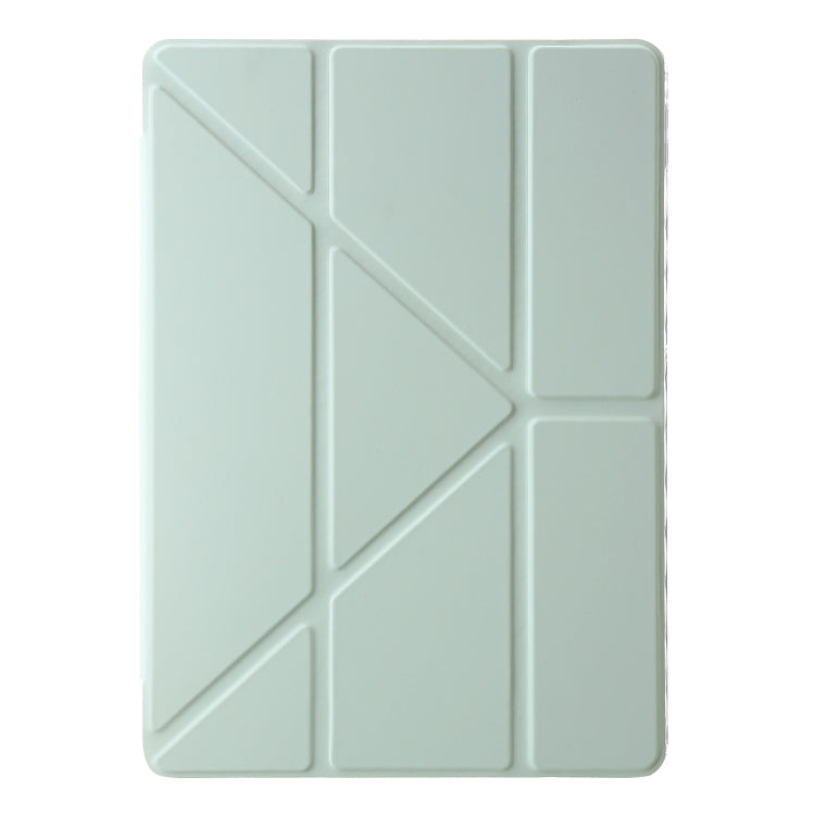 For Xiaomi Redmi Pad SE Clear Acrylic Deformation Leather Tablet Case(Green) - More Tablet Cases by PMC Jewellery | Online Shopping South Africa | PMC Jewellery