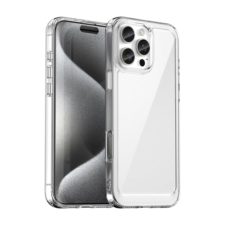 For iPhone 16 Pro Max Colorful Series Acrylic + TPU Phone Case(Transparent) - iPhone 16 Pro Max Cases by PMC TechLife | Online Shopping South Africa | PMC TechLife | Buy Now Pay Later Mobicred