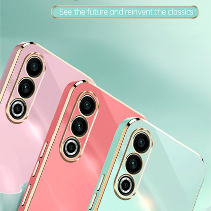 For Meizu 20 5G XINLI Straight Edge 6D Electroplate TPU Phone Case(Pink) - Meizu by XINLI | Online Shopping South Africa | PMC Jewellery | Buy Now Pay Later Mobicred