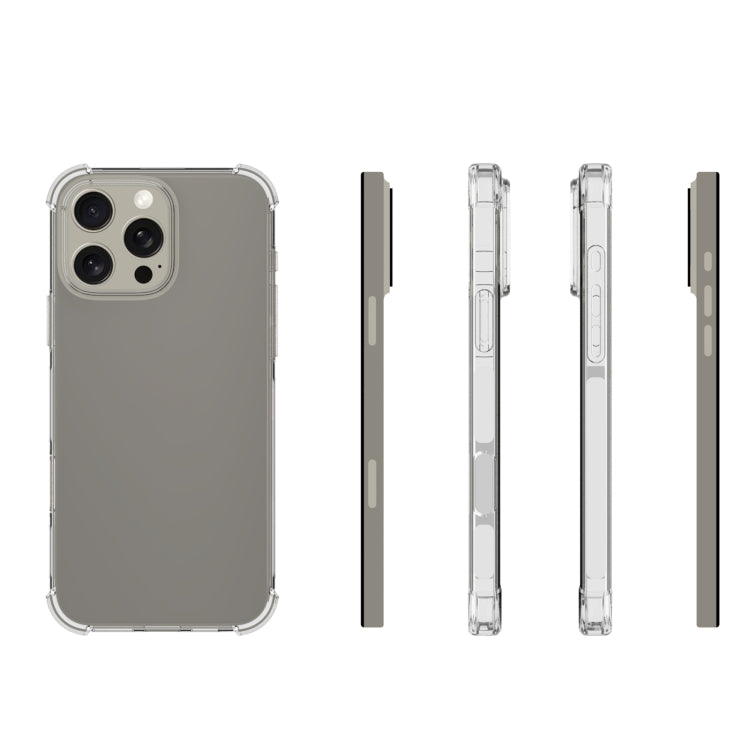 For iPhone 16 Pro Max Shockproof Non-slip Thickening TPU Phone Case(Transparent) - iPhone 16 Pro Max Cases by PMC TechLife | Online Shopping South Africa | PMC TechLife | Buy Now Pay Later Mobicred