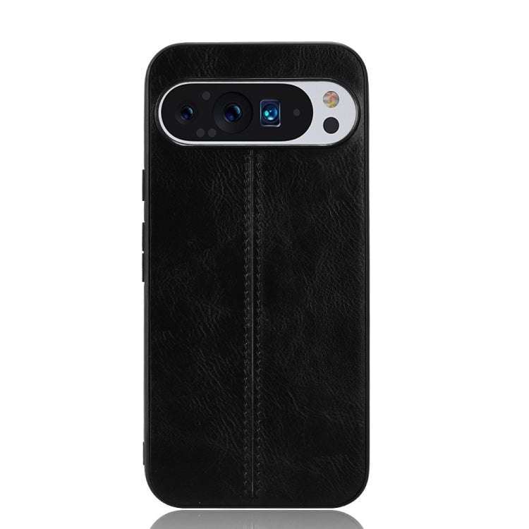 For Google Pixel 9 Sewing Cow Pattern Skin PC + PU + TPU Phone Case(Black) - Google Cases by PMC TechLife | Online Shopping South Africa | PMC TechLife | Buy Now Pay Later Mobicred