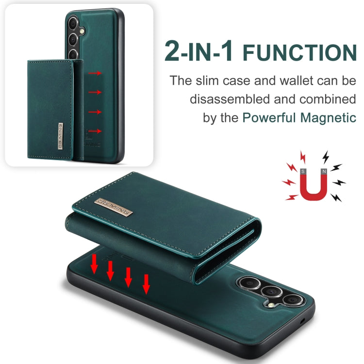 For Samsung Galaxy S24 5G DG.MING M1 Series 3-Fold Multi Card Wallet + Magnetic Phone Case(Green) - Galaxy S24 5G Cases by DG.MING | Online Shopping South Africa | PMC Jewellery | Buy Now Pay Later Mobicred