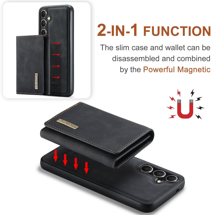 For Samsung Galaxy S24+ 5G DG.MING M1 Series 3-Fold Multi Card Wallet + Magnetic Phone Case(Black) - free shipping - PMC Jewellery - Order now!