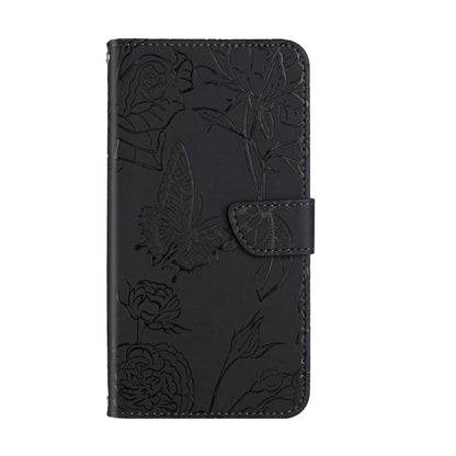 For Xiaomi Redmi Note 13 Pro 4G Global Skin Feel Butterfly Embossed Flip Leather Phone Case(Black) - Note 13 Pro Cases by PMC Jewellery | Online Shopping South Africa | PMC Jewellery | Buy Now Pay Later Mobicred