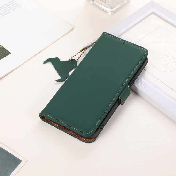 For Xiaomi 14 Ultra Genuine Leather Magnetic RFID Leather Phone Case(Green) - 14 Ultra Cases by PMC TechLife | Online Shopping South Africa | PMC TechLife | Buy Now Pay Later Mobicred