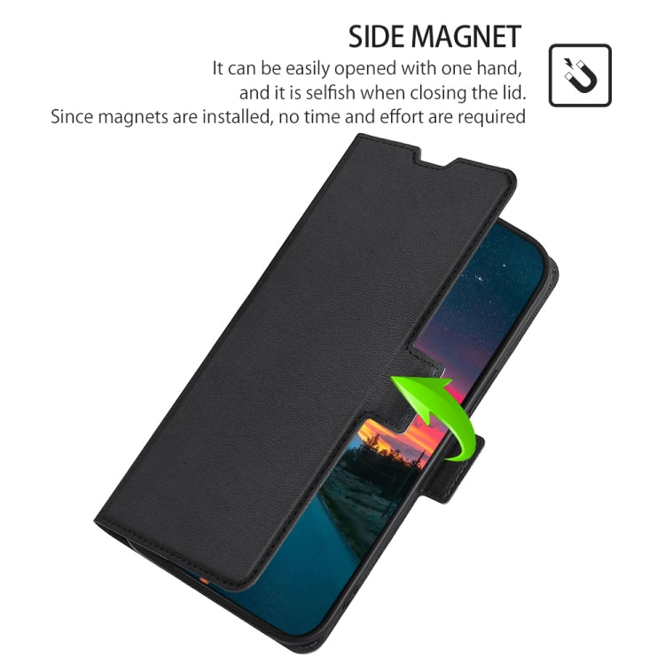 For Nokia C12 Ultra-thin Voltage Side Buckle Horizontal Flip Leather Phone Case(Black) - Nokia Cases by PMC TechLife | Online Shopping South Africa | PMC TechLife | Buy Now Pay Later Mobicred