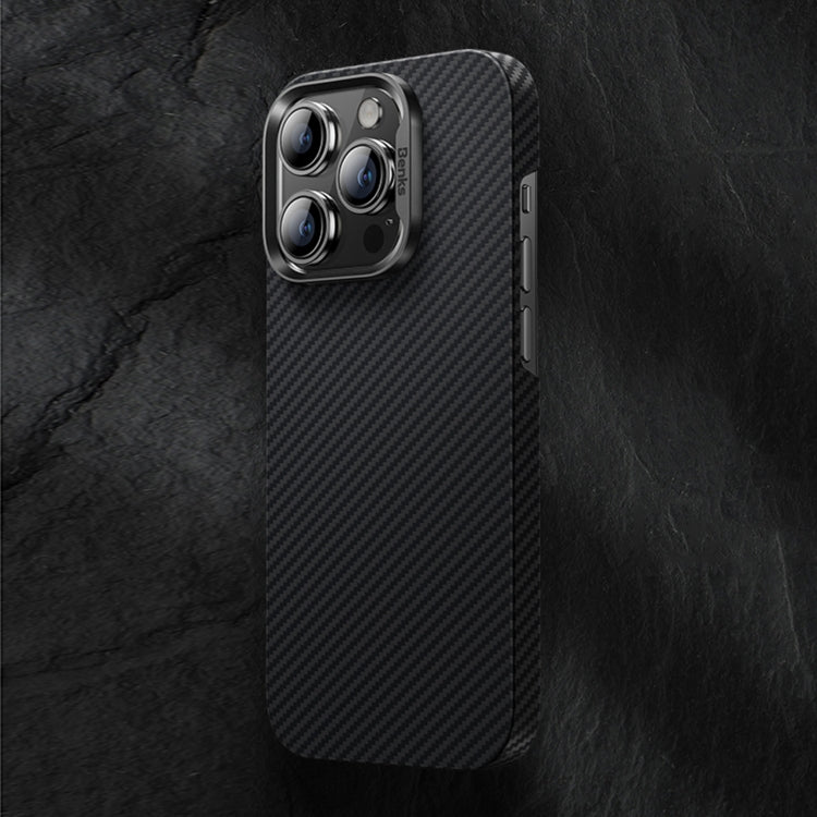 For iPhone 14 Pro Max Benks 600D MagSafe Kevlar Carbon Fiber Phone Case(Black) - iPhone 14 Pro Max Cases by Benks | Online Shopping South Africa | PMC Jewellery | Buy Now Pay Later Mobicred