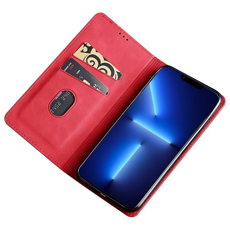 For Xiaomi Redmi 13C Skin Feel Magnetic Leather Phone Case(Red) - Xiaomi Cases by PMC TechLife | Online Shopping South Africa | PMC TechLife | Buy Now Pay Later Mobicred