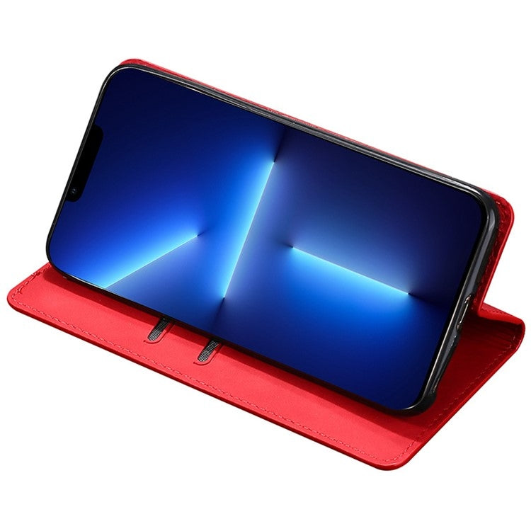 For Xiaomi Redmi 13C Skin Feel Magnetic Leather Phone Case(Red) - Xiaomi Cases by PMC TechLife | Online Shopping South Africa | PMC TechLife | Buy Now Pay Later Mobicred