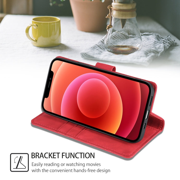 For Xiaomi Redmi Note 13 4G Skin Feel Crocodile Magnetic Clasp Leather Phone Case(Red) - free shipping - PMC TechLife - Order now!