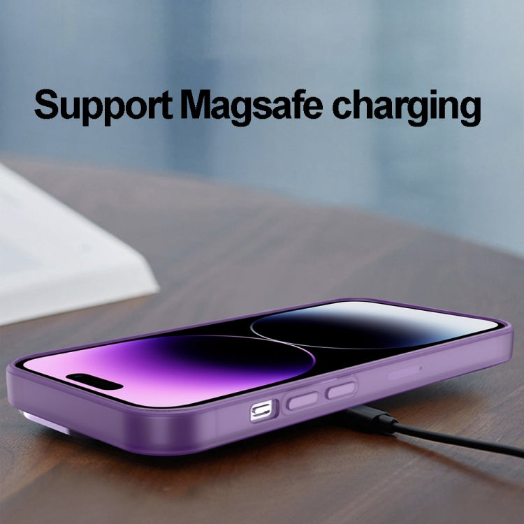 For iPhone 15 Pro Max Invisible Lens Bracket Matte Transparent MagSafe Phone Case(Pink) - free shipping - PMC TechLife - Order now!