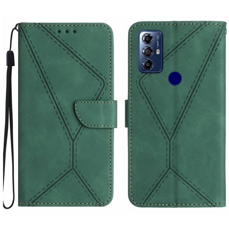 For Motorola Moto G Play 2023 Stitching Embossed Leather Phone Case(Green) - free shipping - PMC TechLife - Order now!
