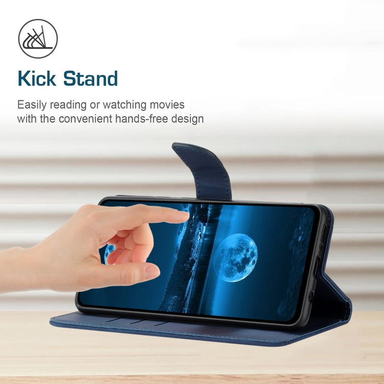 For Motorola Moto G14 Stitching Embossed Leather Phone Case(Blue) - free shipping - PMC TechLife - Order now!