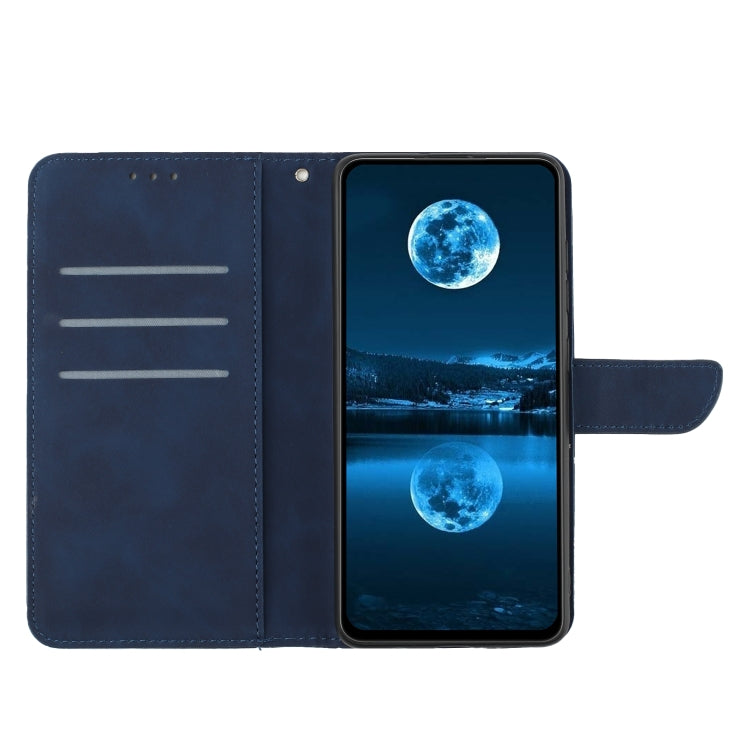 For Motorola Moto G54 Stitching Embossed Leather Phone Case(Blue) - free shipping - PMC TechLife - Order now!