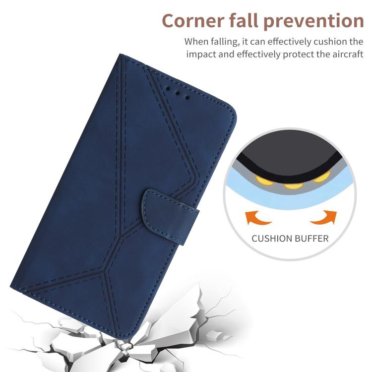 For Motorola Moto G86 5G Stitching Embossed Leather Phone Case(Blue) - free shipping - PMC TechLife - Order now!
