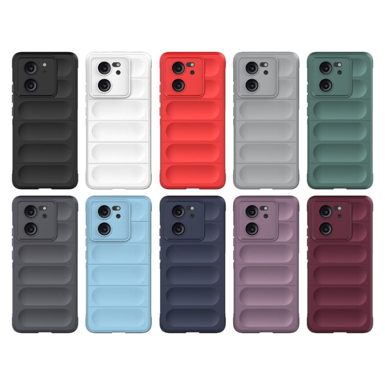For Xiaomi Redmi K60 Ultra Magic Shield TPU + Flannel Phone Case(Dark Grey) - Redmi K60 Ultra Cases by PMC TechLife | Online Shopping South Africa | PMC TechLife | Buy Now Pay Later Mobicred