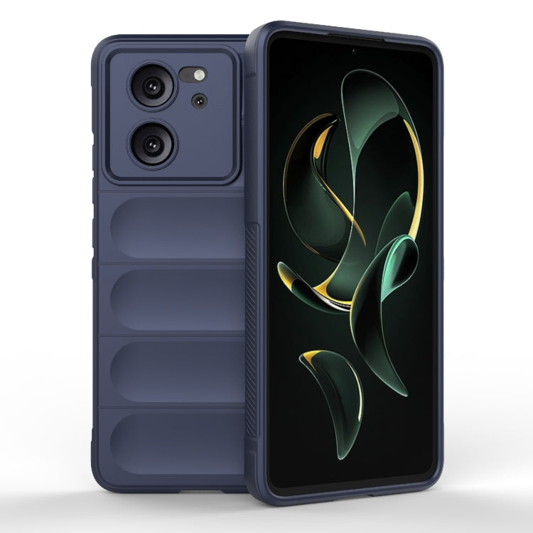 For Xiaomi Redmi K60 Ultra Magic Shield TPU + Flannel Phone Case(Dark Blue) - Redmi K60 Ultra Cases by PMC TechLife | Online Shopping South Africa | PMC TechLife | Buy Now Pay Later Mobicred