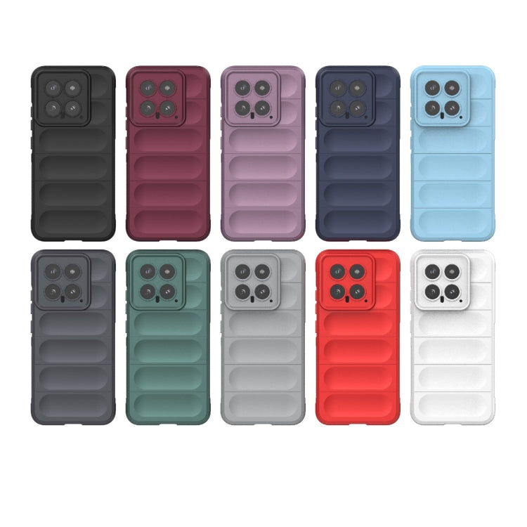 For Xiaomi 14 5G Magic Shield TPU + Flannel Phone Case(White) - 14 Cases by PMC TechLife | Online Shopping South Africa | PMC TechLife | Buy Now Pay Later Mobicred