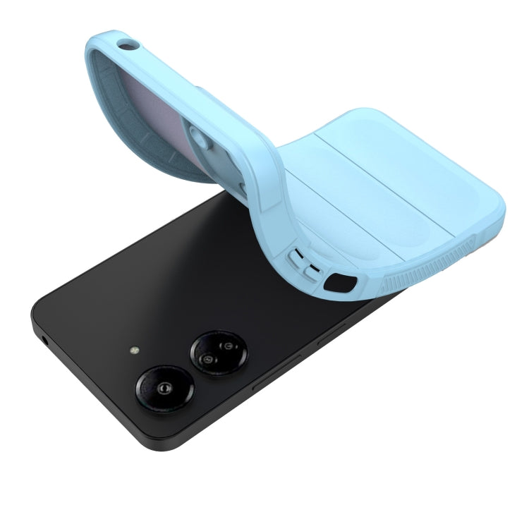 For Xiaomi Redmi 13C 4G Global Magic Shield TPU + Flannel Phone Case(White) - 13C Cases by PMC TechLife | Online Shopping South Africa | PMC TechLife | Buy Now Pay Later Mobicred