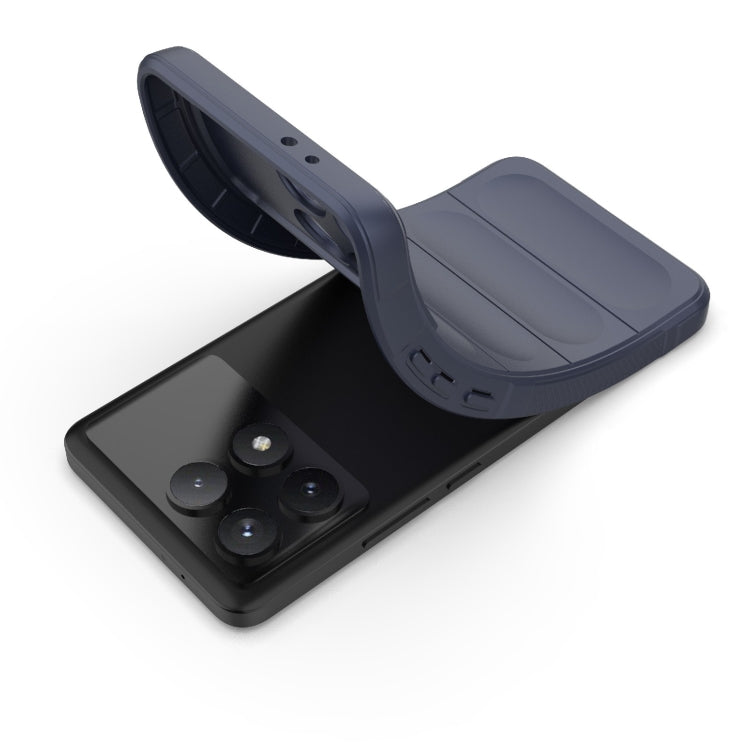 For Xiaomi Redmi K70 / K70 Pro 5G Magic Shield TPU + Flannel Phone Case(Black) - K70 Pro Cases by PMC TechLife | Online Shopping South Africa | PMC TechLife | Buy Now Pay Later Mobicred