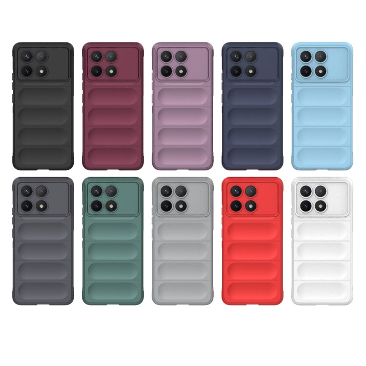 For Xiaomi Redmi K70 / K70 Pro 5G Magic Shield TPU + Flannel Phone Case(Dark Grey) - K70 Pro Cases by PMC TechLife | Online Shopping South Africa | PMC TechLife | Buy Now Pay Later Mobicred
