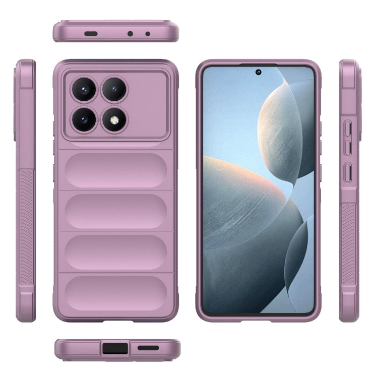 For Xiaomi Redmi K70E 5G Magic Shield TPU + Flannel Phone Case(Purple) - K70E Cases by PMC TechLife | Online Shopping South Africa | PMC TechLife | Buy Now Pay Later Mobicred