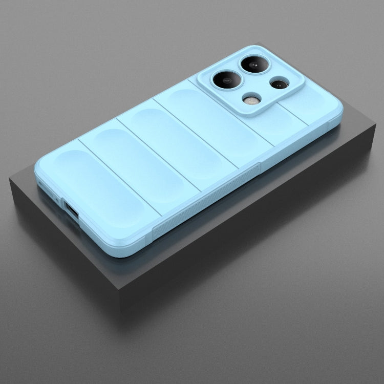 For Xiaomi Redmi Note 13 4G Global Magic Shield TPU + Flannel Phone Case(Light Blue) - free shipping - PMC TechLife - Order now!
