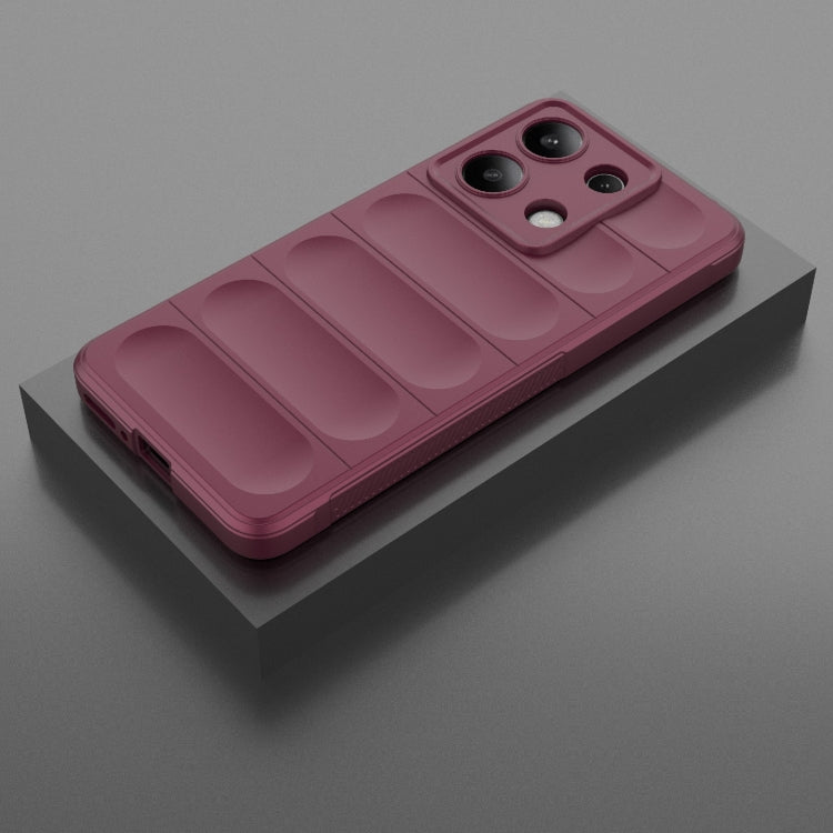 For Xiaomi Redmi Note 13 4G Global Magic Shield TPU + Flannel Phone Case(Wine Red) - free shipping - PMC TechLife - Order now!