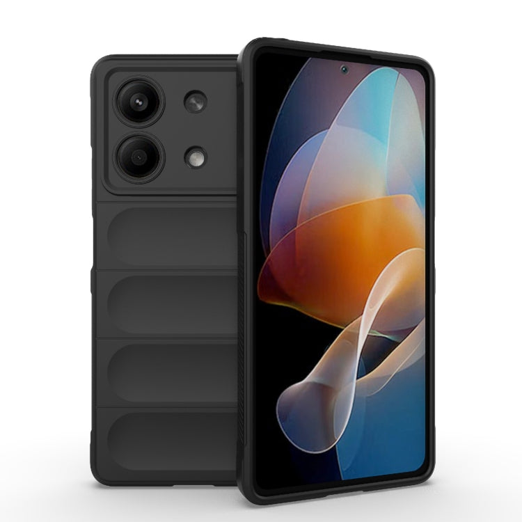 For Xiaomi Redmi Note 13R Pro 5G Magic Shield TPU + Flannel Phone Case(Black) - free shipping - PMC TechLife - Order now!