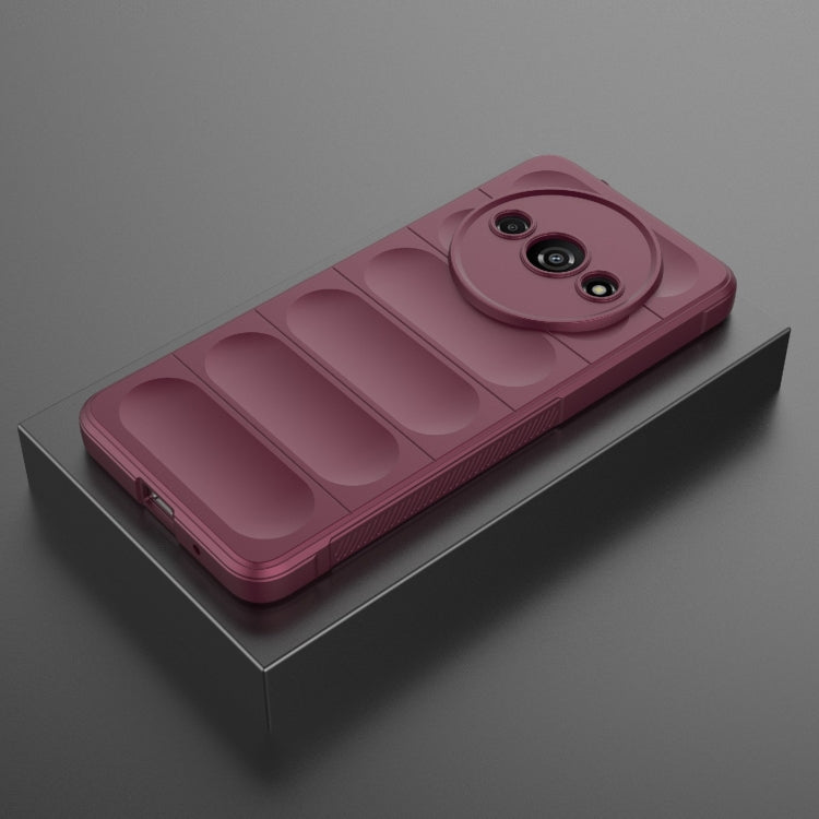 For Xiaomi Redmi A3 4G Global Magic Shield TPU + Flannel Phone Case(Wine Red) - Xiaomi Cases by PMC TechLife | Online Shopping South Africa | PMC TechLife | Buy Now Pay Later Mobicred