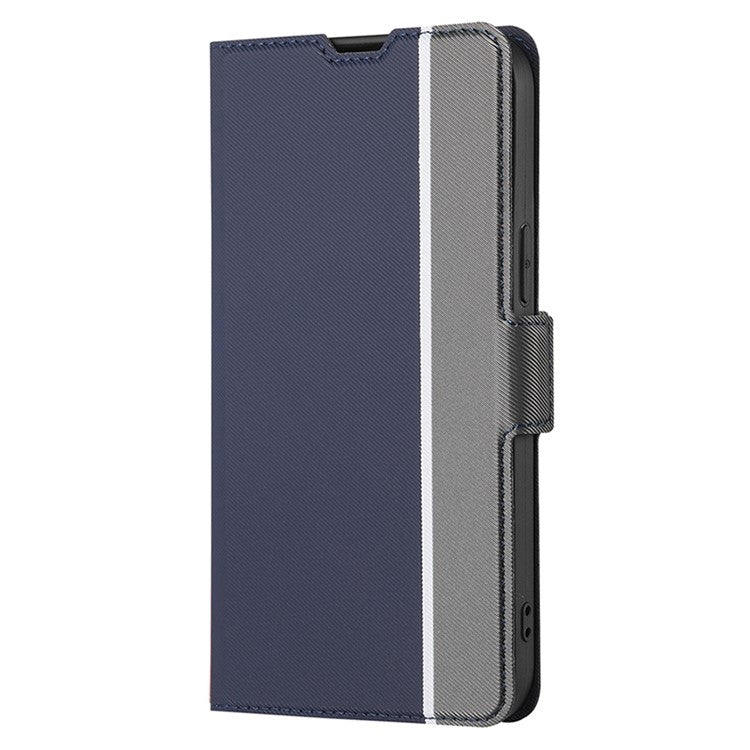 For Huawei Pura 70 5G Twill Texture Side Button Leather Phone Case(Blue) - Huawei Cases by PMC Jewellery | Online Shopping South Africa | PMC Jewellery | Buy Now Pay Later Mobicred