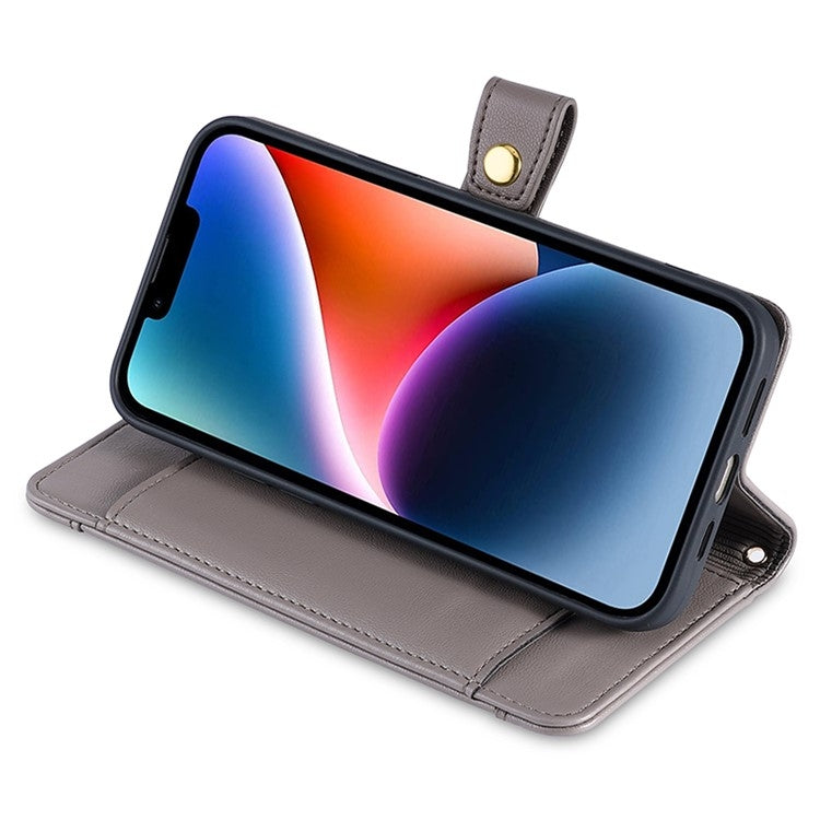 For Huawei nova 12i 4G Sheep Texture Cross-body Zipper Wallet Leather Phone Case(Grey) - Huawei Cases by PMC TechLife | Online Shopping South Africa | PMC TechLife | Buy Now Pay Later Mobicred