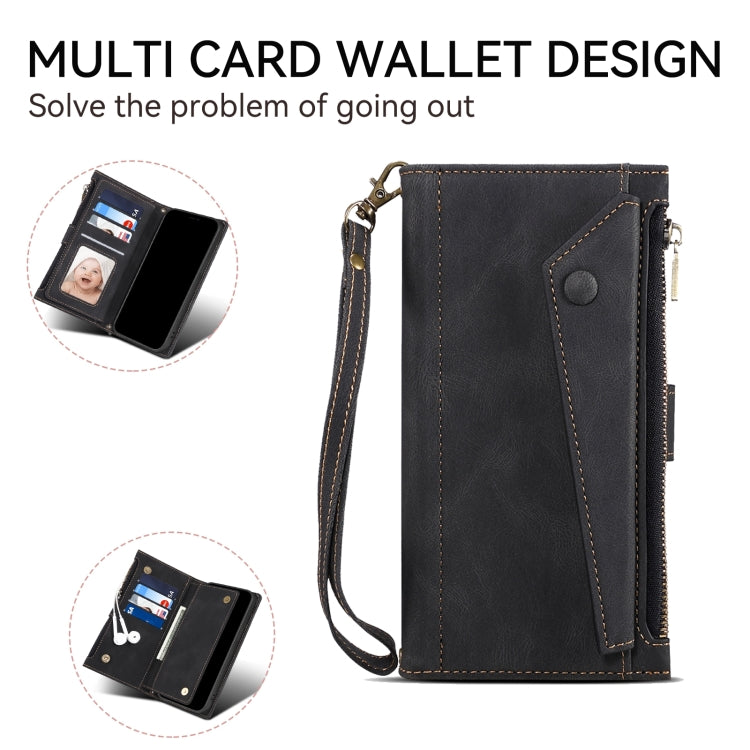 For Google Pixel 8A ESEBLE Retro Frosted RFID Flip Leather Phone Case(Black) - Google Cases by ESEBLE | Online Shopping South Africa | PMC TechLife | Buy Now Pay Later Mobicred
