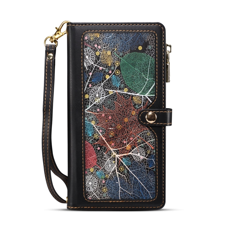 For Google Pixel 8A ESEBLE Star Series Lanyard Zipper Wallet RFID Leather Case(Black) - Google Cases by ESEBLE | Online Shopping South Africa | PMC TechLife | Buy Now Pay Later Mobicred