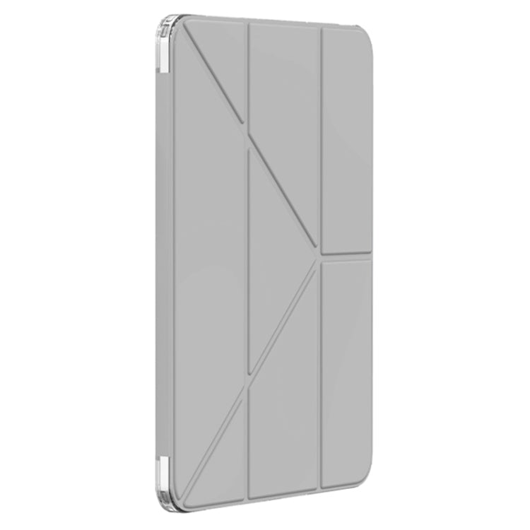 For iPad Pro 11 2024 Mutural Deformation Stand Smart Leather Tablet Case(Grey) - iPad Pro 11 2024 Cases by Mutural | Online Shopping South Africa | PMC TechLife | Buy Now Pay Later Mobicred