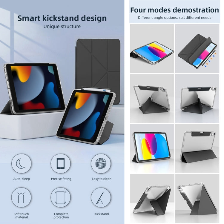 For iPad Pro 11 2024 Mutural Deformation Stand Smart Leather Tablet Case(Dark Blue) - free shipping - PMC TechLife - Order now!