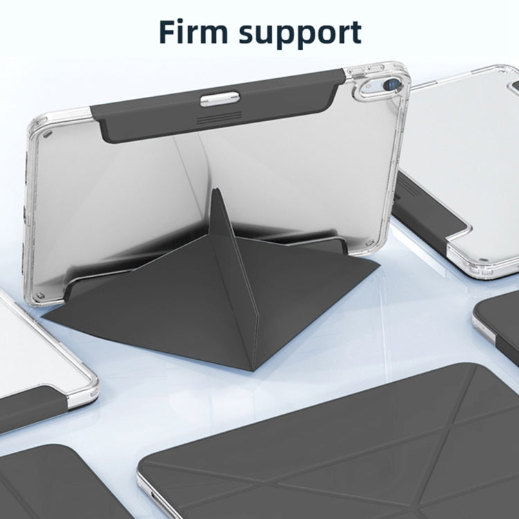 For iPad Pro 11 2024 Mutural Deformation Stand Smart Leather Tablet Case(Grey) - iPad Pro 11 2024 Cases by Mutural | Online Shopping South Africa | PMC TechLife | Buy Now Pay Later Mobicred