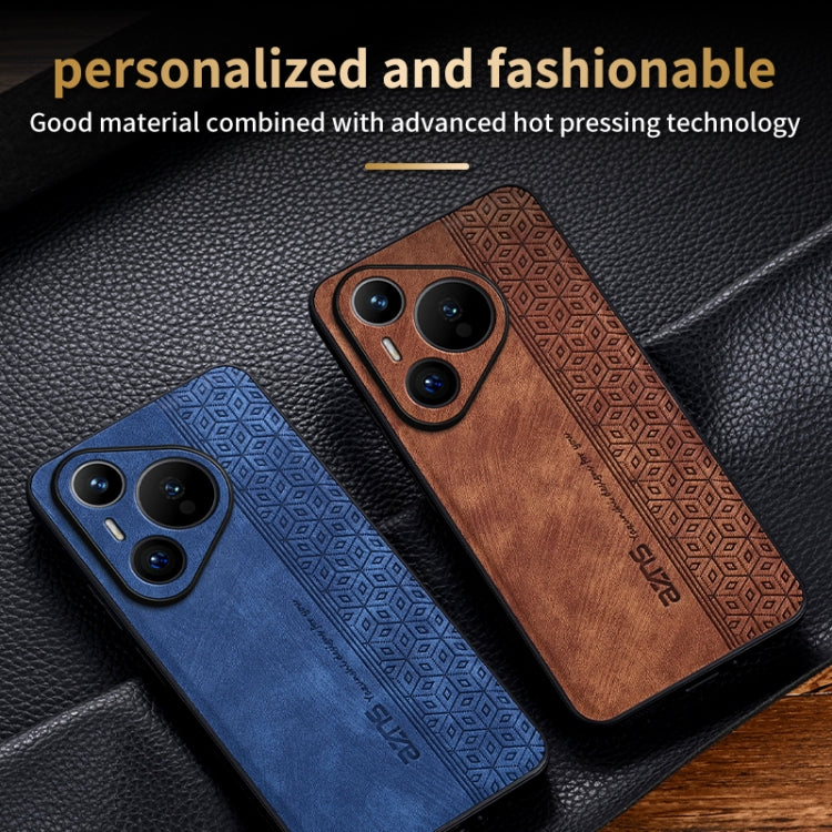 For Huawei Pura 70 Pro AZNS 3D Embossed Skin Feel Phone Case(Brown) - Huawei Cases by AZNS | Online Shopping South Africa | PMC Jewellery | Buy Now Pay Later Mobicred