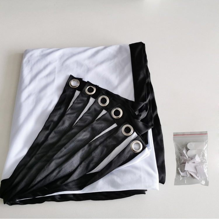Simple Folding Thin Polyester Projector Film Curtain, Size:150 inch 16:9 - Film Curtains by PMC TechLife | Online Shopping South Africa | PMC TechLife | Buy Now Pay Later Mobicred