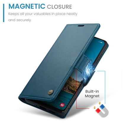 For Samsung Galaxy A30s / A50s / A50 CaseMe 023 Butterfly Buckle Litchi Texture RFID Anti-theft Leather Phone Case(Blue) - Galaxy Phone Cases by CaseMe | Online Shopping South Africa | PMC Jewellery | Buy Now Pay Later Mobicred