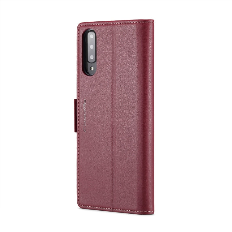 For Samsung Galaxy A70/A70s CaseMe 023 Butterfly Buckle Litchi Texture RFID Anti-theft Leather Phone Case(Wine Red) - Galaxy Phone Cases by CaseMe | Online Shopping South Africa | PMC Jewellery | Buy Now Pay Later Mobicred