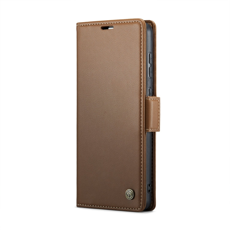 For Samsung Galaxy S20 Ultra CaseMe 023 Butterfly Buckle Litchi Texture RFID Anti-theft Leather Phone Case(Brown) - Galaxy Phone Cases by CaseMe | Online Shopping South Africa | PMC Jewellery | Buy Now Pay Later Mobicred