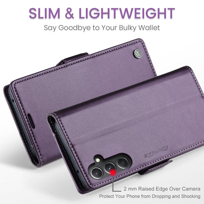 For Samsung Galaxy S23 FE 5G CaseMe 023 Butterfly Buckle Litchi Texture RFID Anti-theft Leather Phone Case(Pearly Purple) - Galaxy Phone Cases by CaseMe | Online Shopping South Africa | PMC Jewellery | Buy Now Pay Later Mobicred