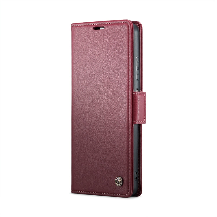 For Samsung Galaxy A05s CaseMe 023 Butterfly Buckle Litchi Texture RFID Anti-theft Leather Phone Case(Wine Red) - Galaxy Phone Cases by CaseMe | Online Shopping South Africa | PMC Jewellery | Buy Now Pay Later Mobicred