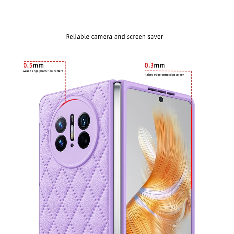 For Huawei Mate X3 Diamond Lattice Integrated Leather Phone Case(Green) - Huawei Cases by PMC TechLife | Online Shopping South Africa | PMC TechLife | Buy Now Pay Later Mobicred