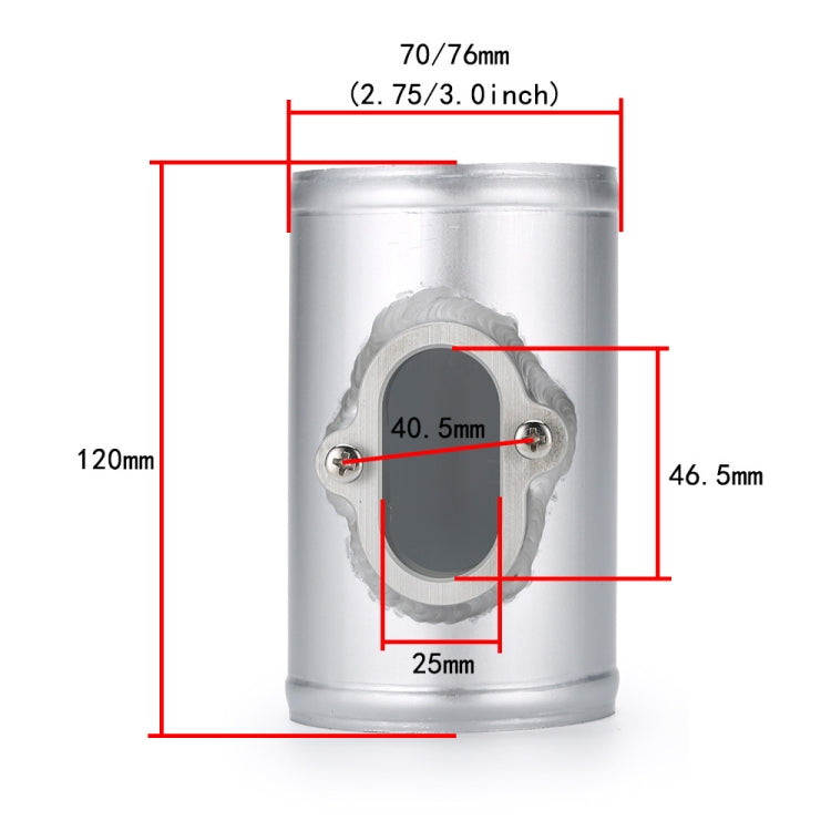 70mm XH-UN610 Car Modified Engine Air Flow Meter Flange Intake Sensor Base for Chevrolet / Buick - Air Intake System by PMC TechLife | Online Shopping South Africa | PMC TechLife | Buy Now Pay Later Mobicred