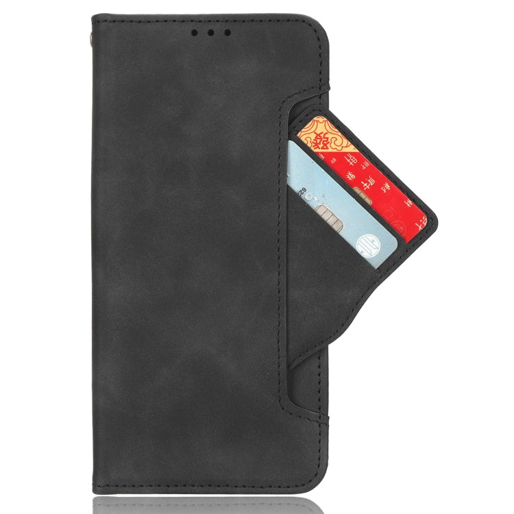 For Motorola Moto G84 5G Skin Feel Calf Texture Card Slots Leather Phone Case(Black) - Motorola Cases by PMC Jewellery | Online Shopping South Africa | PMC Jewellery | Buy Now Pay Later Mobicred