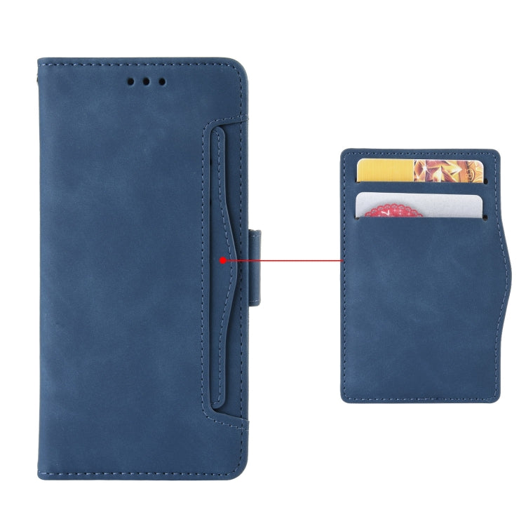 For Motorola Moto G Play 4G 2024 Skin Feel Calf Texture Card Slots Leather Phone Case(Blue) - Motorola Cases by PMC Jewellery | Online Shopping South Africa | PMC Jewellery | Buy Now Pay Later Mobicred