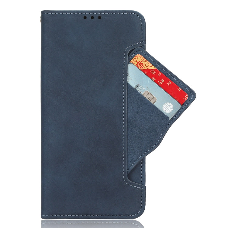 For Motorola Moto G Play 4G 2024 Skin Feel Calf Texture Card Slots Leather Phone Case(Blue) - Motorola Cases by PMC Jewellery | Online Shopping South Africa | PMC Jewellery | Buy Now Pay Later Mobicred