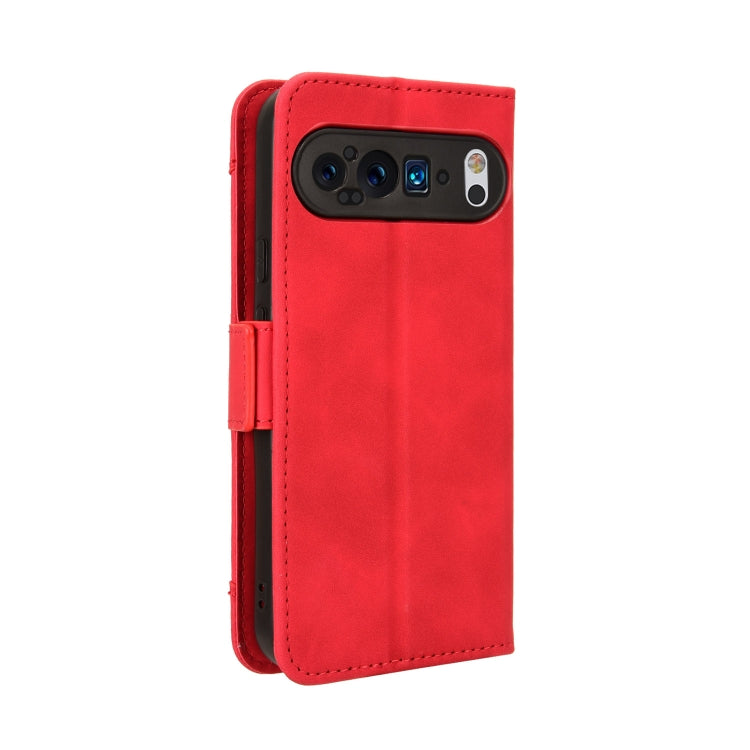 For Google Pixel 9 Pro Skin Feel Calf Texture Card Slots Leather Phone Case(Red) - Google Cases by PMC TechLife | Online Shopping South Africa | PMC TechLife | Buy Now Pay Later Mobicred
